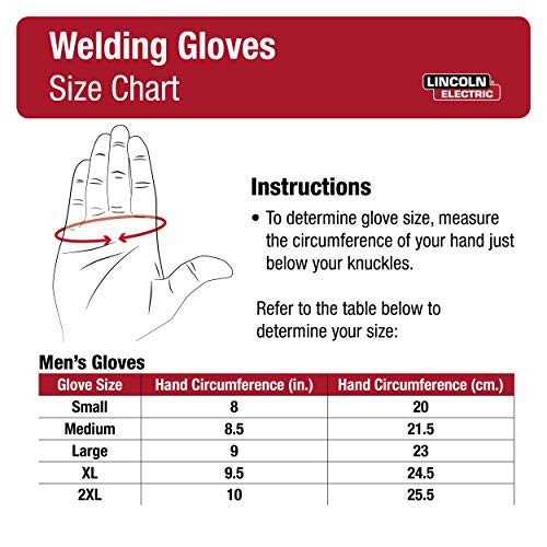 Lincoln Electric Grain Leather TIG Welding Gloves | High Dexterity | Large | K2981-L