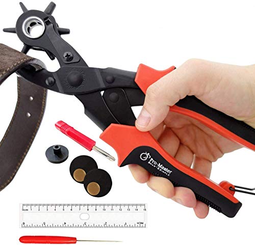 PRO-MASTER SMART & S Leather Hole Punch Set for Belts, Watch Bands, Straps,  Dog Collars