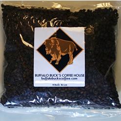 Buffalo Bucks Coffee Cafe Crema Espresso Blend Freshly Roasted High Grade Arabica Coffee Beans 5 Pounds