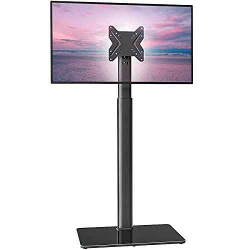 HEMUDU Universal TV Stand with Mount 100 Degree Swivel Height Adjustable and Tilt Function for