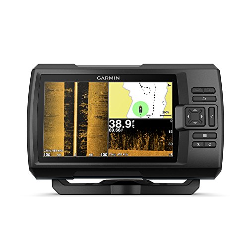 Garmin Striker 7SV with Transducer, 7" GPS Fishfinder with Chirp Traditional, ClearVu and SideVu Scanning Sonar Transducer and B