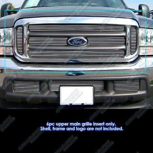 APS Compatible with Ford Excursion Bar Style 2000-2004 & 99-04 F-250 F350 F450 F550 SD Main Upper Stainless Steel Polished Chrom
