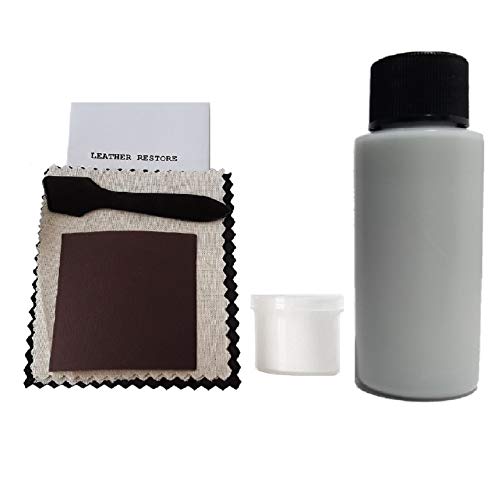Leather Restore Leather and Vinyl Repair Kit with Ready to Use Color, Light Gray - Repair, Recolor & Restore Couch, Furniture, Auto Interior & C