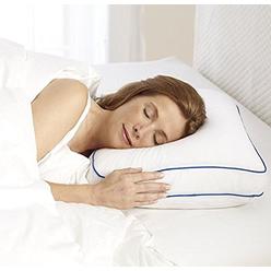 Sleep Innovations Cooling Gel Ventilated Memory Foam Pillow, Standard Size, Soft Breathable Cover and Cooling Gel Memory Foam Co