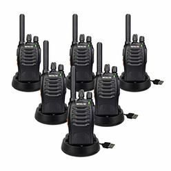 Retevis H-777 Walkie Talkies for Adults Long Range Hand Free Handheld Rechargeable Two Way Radio Business 2 Way Radios with USB 