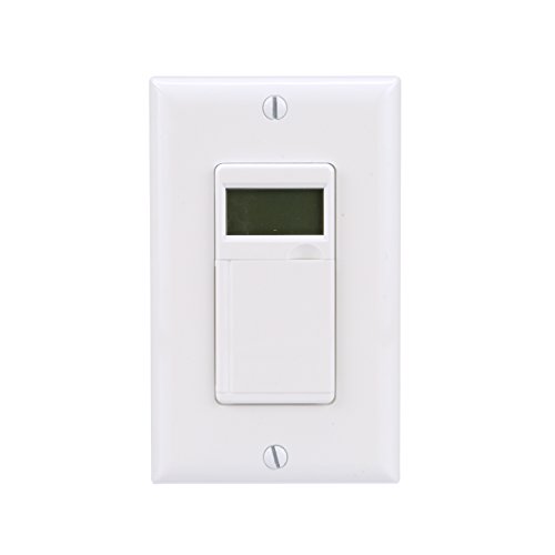 Woods 59020 In- Wall Digital 7-Day Programmable Timer with No Neutral Wire, 125-Volt, 60-Hertz / 6.4-Amp Resistive / 800-Watt Tu