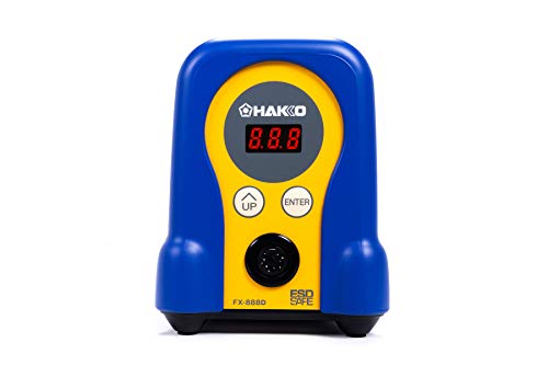 Hakko USA FX888D29BY/P ESD-Safe Digital Soldering Station w/ FX8801 Soldering Iron and T18D16 Tip (Gold)