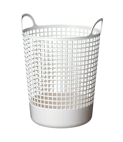 Like-It Scandinavia Style Big Round Basket, W16.14 x D14.96 x H20.47, White