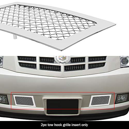APS Compatible with Cadillac Escalade 2007-2014 Bumper Stainless Steel Mesh Grille Grill Insert A76482T