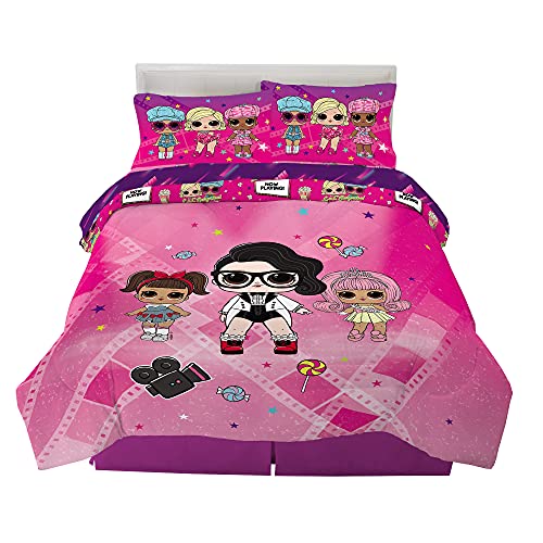 Franco Kids Bedding Super Soft Comforter and Sheet Set, 5 Piece Full Size, LOL Surprise