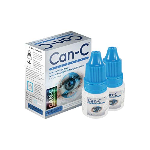 Boxiti Can-C Eye Drops 5ml Liquid (2 in 1 Pack) Can C Cataract Eye Drops  N-Acetylcarnosine, Human and Animal Eye, Cataract Eye Drops fo