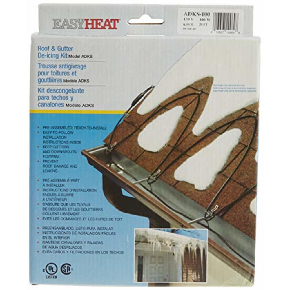 Easy Heat ADKS-100 20-Foot Roof Snow De-Icing Kit