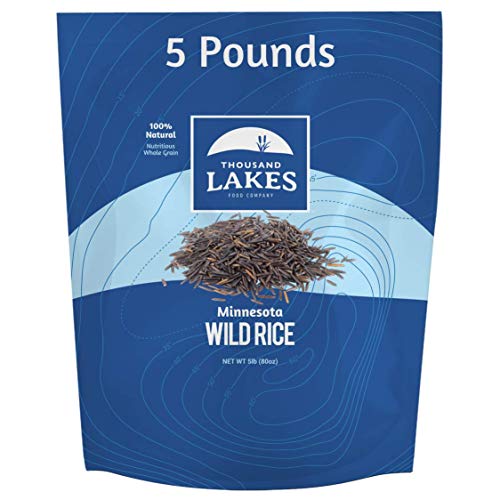 Thousand Lakes Minnesota Grown Wild Rice - Bulk - 5 pounds | 100% All Natural