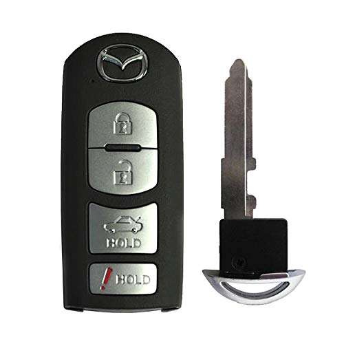 Mazda Keyless Entry Remote 4-Button Smart Key (FCC ID: WAZSKE13D01 / P/N: GJR9-67-5RY or 662F-SKE13D01)