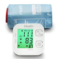 iHealth Track Smart Upper Arm Blood Pressure Monitor, Adjustable Cuff Large Arm Friendly, Bluetooth Blood Pressure Machine, App-