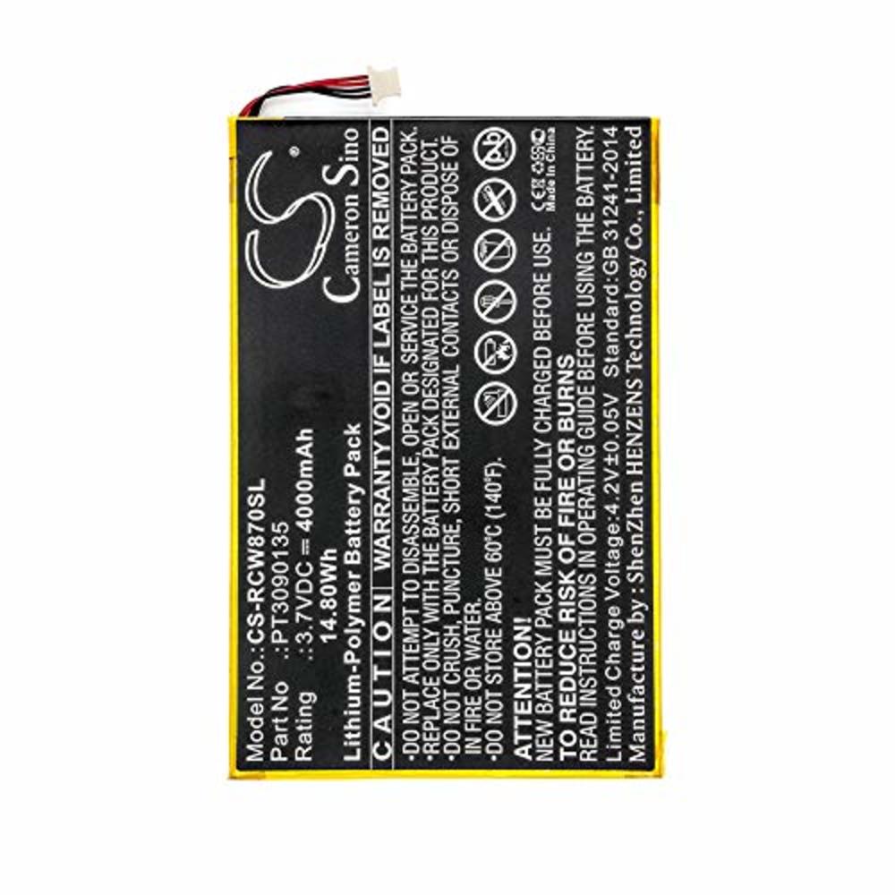 Xsplendor Replacement Battery for RCAGalileo Pro 11.5" RCT6303W87 RCT6303W87DK RCT6513W87 Viking Pro 10 RCAPT3090135