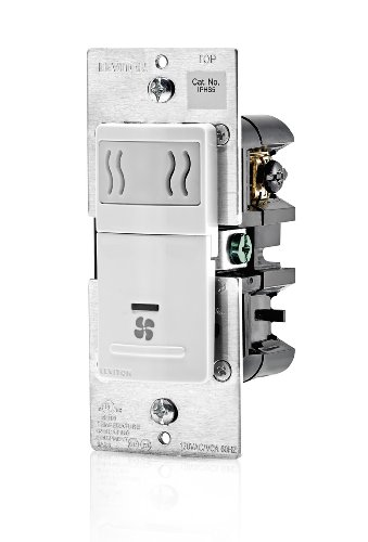 Leviton IPHS5-1LW Decora In-Wall Humidity Sensor & Fan Control , 3A, Single Pole, White