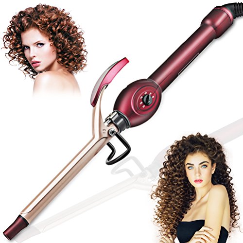 BlueTop Mini Curling Wand 13mm Small Curling Irons for Short Hair, Small  Barrel Thin Wand Curler Professional Skinny Hair Wand Ceramic S