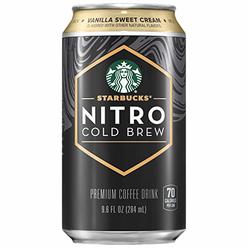 Starbucks - RTD Coff Starbucks Nitro Cold Brew, Vanilla Sweet Cream 9.6 fl oz Can (8 Pack) (Packaging May Vary)