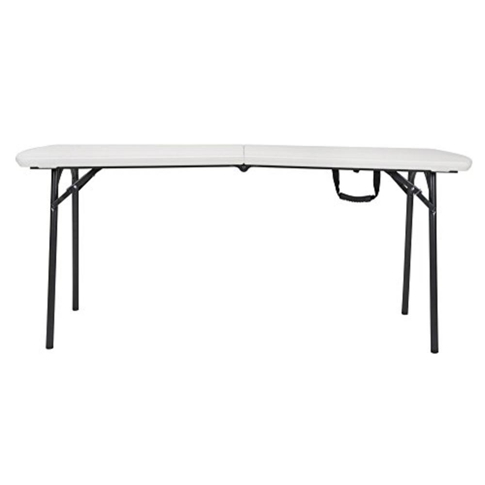 CoscoProducts Cosco Products Diamond Series 300 lb. Weight Capacity Folding Table, 6 X 30", White