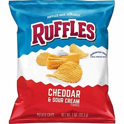 Ruffles Potato Chips, Cheddar Sour Cream, 1oz (40 Count)
