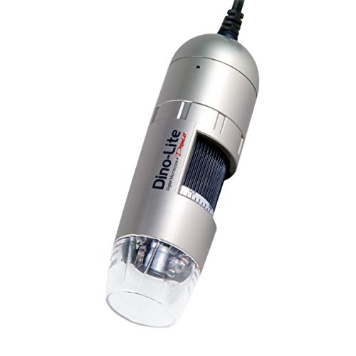 Dino-Lite USB Digital Microscope AM3111-0.3MP, 10x - 50x, 230x Optical Magnification, 8 LEDs