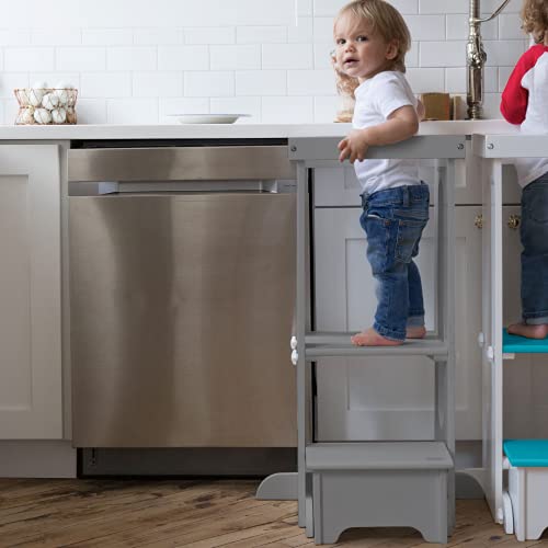 Little Partners® Explore n Store™ Learning Tower® Kids Adjustable Height Kitchen Step Stool for Toddlers or Any Little Helper (S