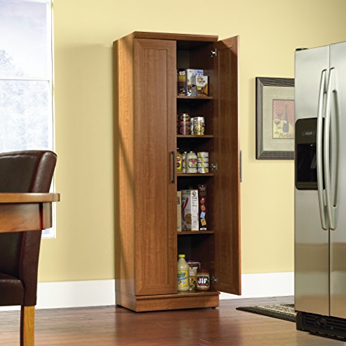 Sauder HomePlus Storage Cabinet, Sienna Oak finish