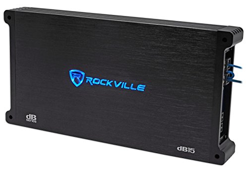 Rockville dB15 6000 Watt Peak/1500w RMS Mono 2 Ohm Amplifier Car Audio Amp