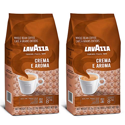 Lavazza Crema e Aroma - Coffee Beans, 2.2-Pound Bag - Pack of 2