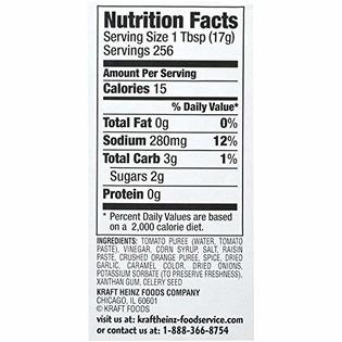 A1 steak sauce ingredients label