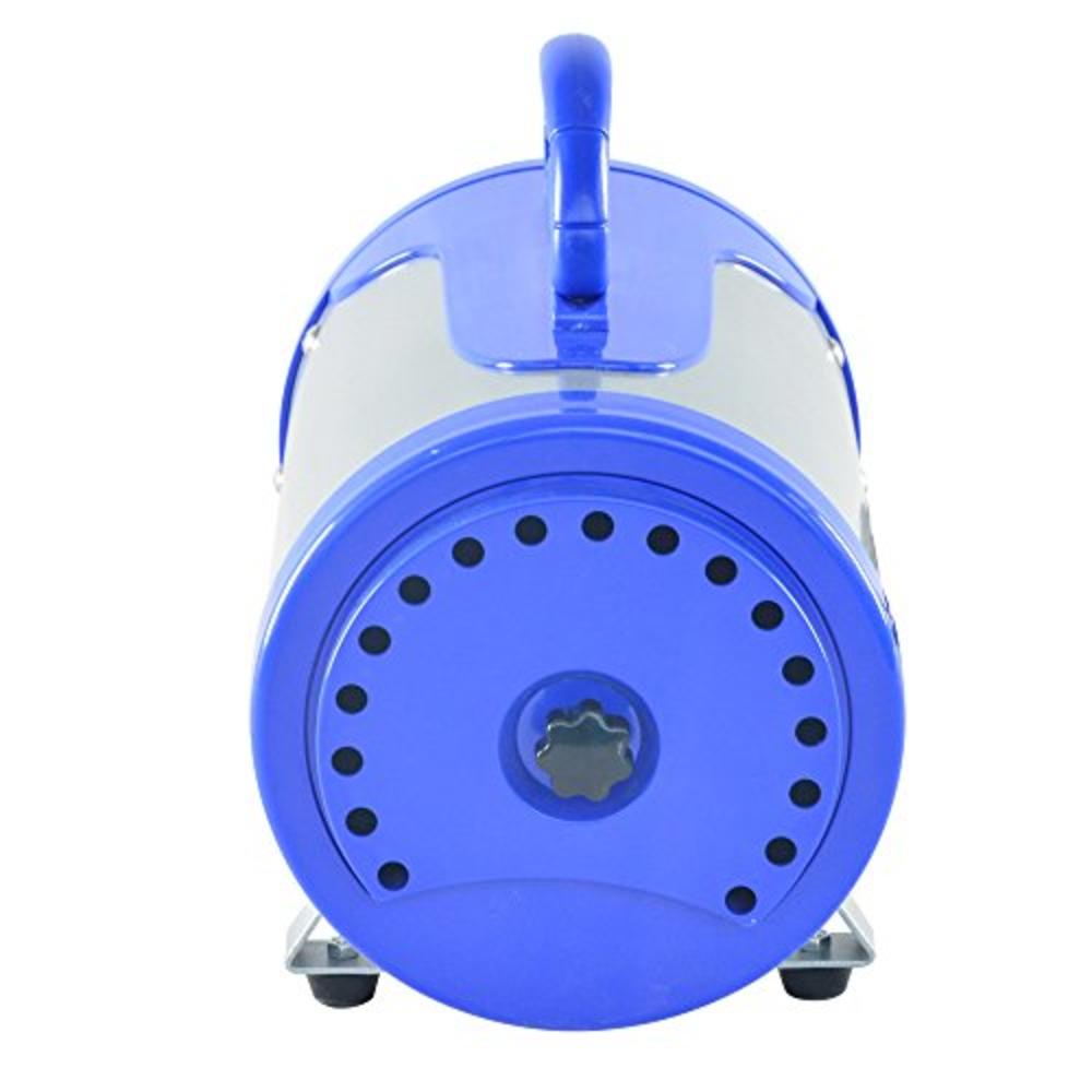 SHELANDY 3.2HP Stepless Adjustable Speed Pet Hair Force Dryer Dog Grooming Blower with Heater(Blue)