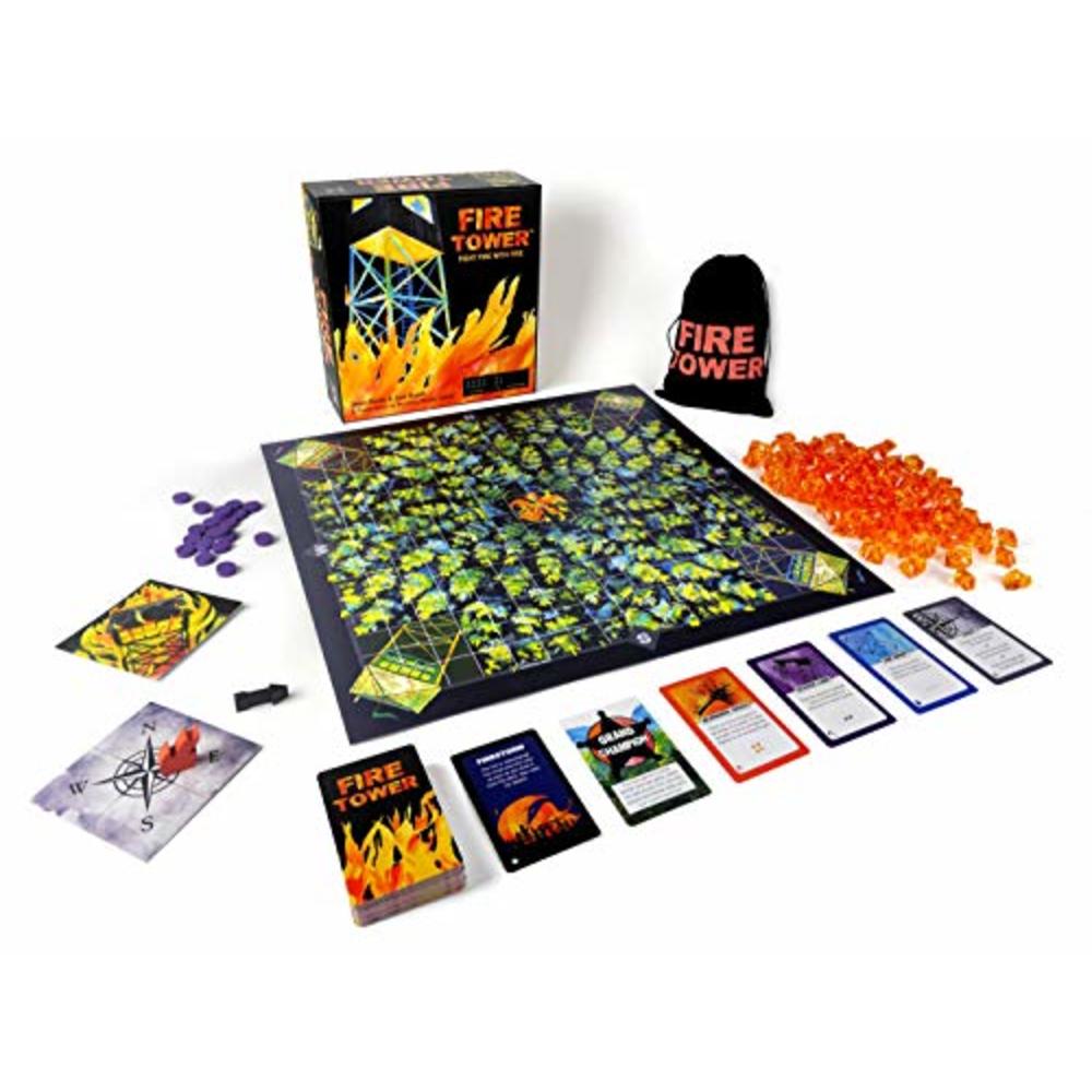 Runaway Parade games Fire Tower Board Game- Fight fire with fire in this award-winning, fast paced and competitive game