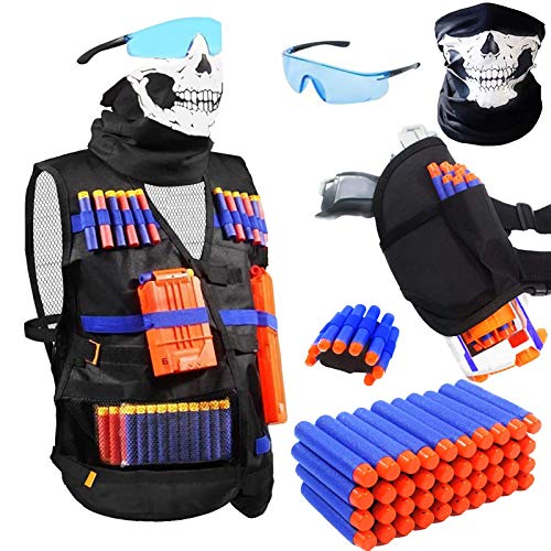 Karriere nøgle ubehageligt Bigib TAVEKI Tactical Vest Kit Compatible for Nerf Guns for Boys N-Elite  Series with Foam