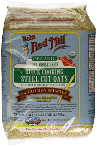 Bobs Red Mill Quick Cooking 100% Whole Grain Oats, 112 Ounce