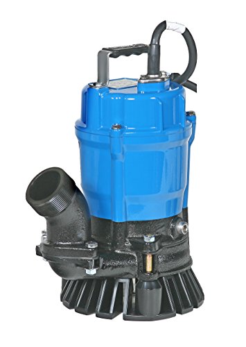 Tsurumi - HS2.4S-62 HS2.4S; semi-Vortex Submersible Trash Pump w/Agitator, 1/2hp, 115V, 2" Discharge Blue