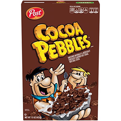 Pebbles Post Cocoa Pebbles Gluten Free Breakfast Cereal, 15 Ounce Box