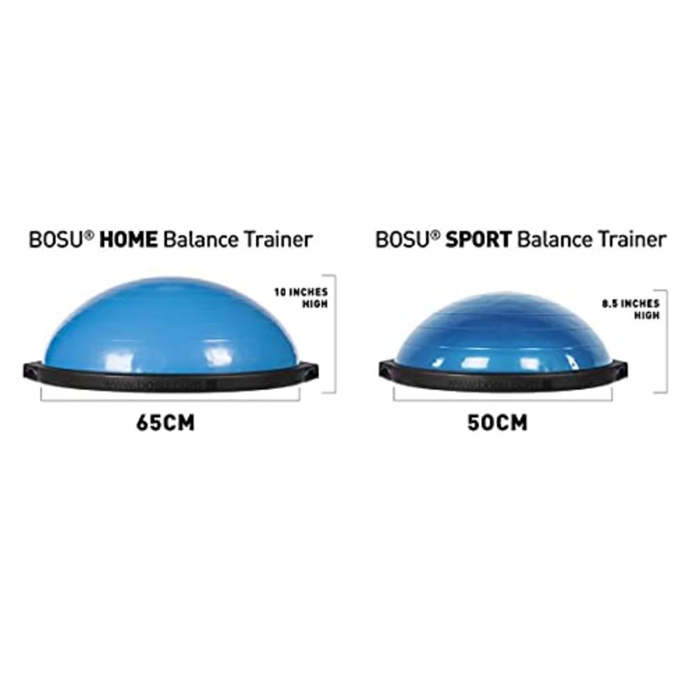 BOSU Sport Balance Trainer, Travel Size Allows for Easy Transportation and Storage, 50cm, Blue/Black