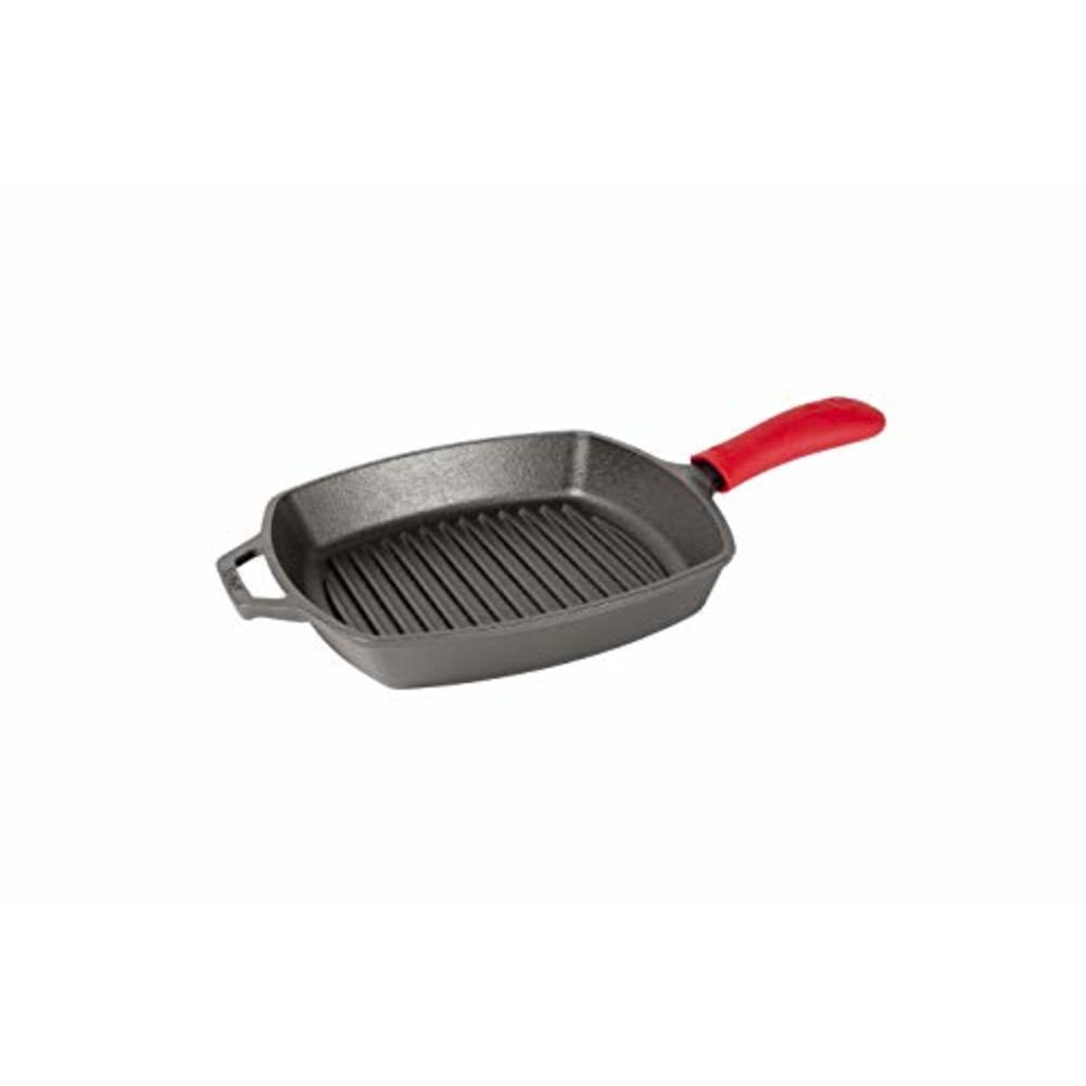 Lodge Silicone Hot Cast Iron Skillet Handle Holder, 5-5/8" L x 2", Red