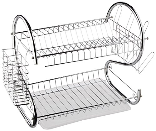 Better Chef DR-16, 16-Inch, Chrome Plated, S-Shaped, Rust-Resistant, 2-Tier Dishrack
