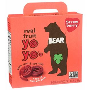 Real Yo Yo BEAR YO YOS BEAR Real Fruit Yoyos, Strawberry, No added Sugar, All ...