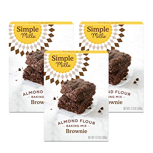 Simple Mills Almond Flour Baking Mix, Gluten Free Brownie Mix, Easy to make in Brownie Pan, Chocolate Flavor, Made with whole fo