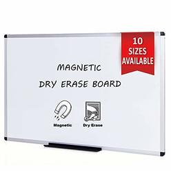 VIZ-PRO Dry Erase Board/Magnetic Whiteboard, 8 x 4, Silver Aluminum Frame