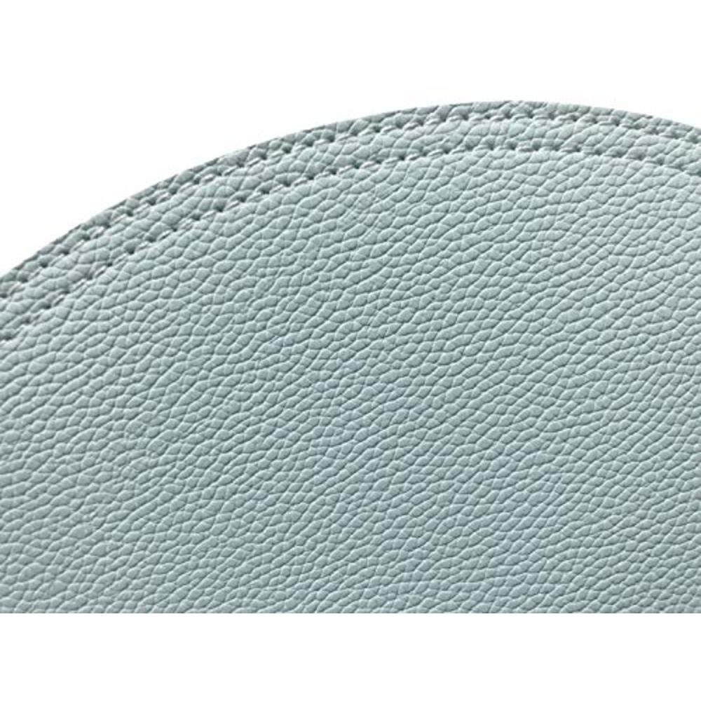 Jovono Faux Leather Round Placemats and Coasters, Coffee Mats Kitchen Table Mats, Waterproof, Easy to Clean for Kitchen Dining R