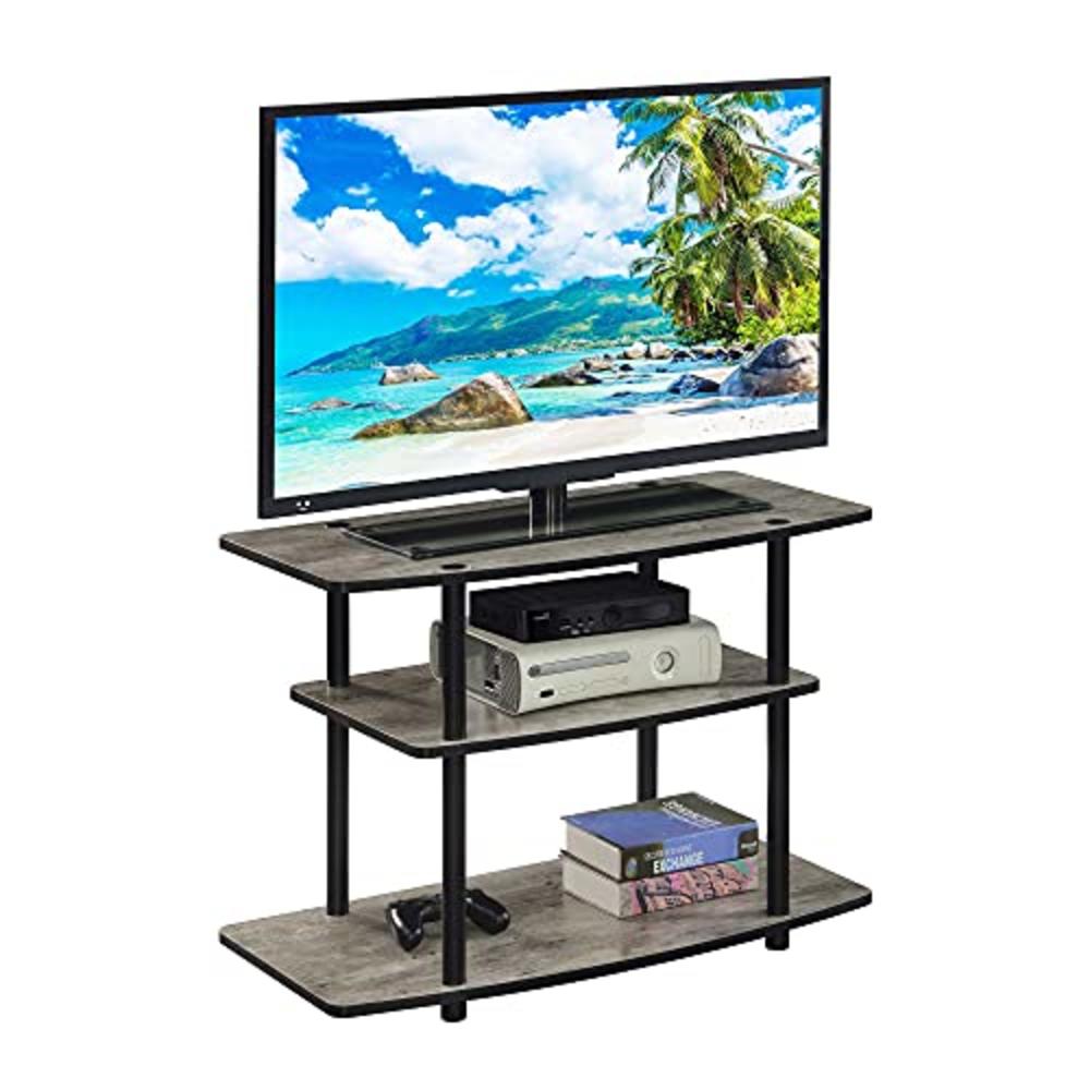 Convenience Concepts Designs2Go 3-Tier TV Stand, Faux Birch/Black