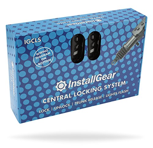 InstallGear Keyless Entry System with Two 4-Button Remotes & 4 Door Lock Actuators - Central Locking System