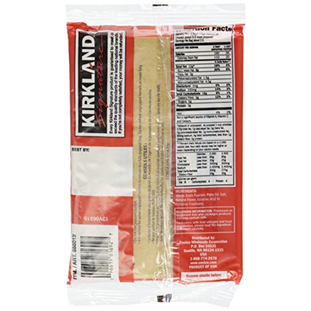 Kirkland Signature Kirkland Microwave Popcorn 3.3 Ounce Bags - 8 Bags