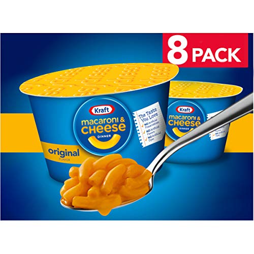 Kraft Original Macaroni & Cheese Easy Microwavable Dinner (8 ct Box, 2.05 oz Cups)