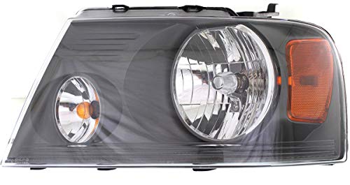 Garage-Pro Headlight for FORD F-150 07-08 LH Assembly Halogen w/o Chrome Trim Medium Gray Exc Harley D Model - CAPA