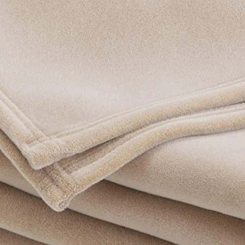 Vellux The Original Vellux Blanket - Full/Queen, Soft, Warm, Insulated, Pet-Friendly, Home Bed & Sofa - Ivory